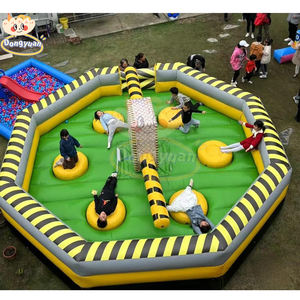 Vente en gros de planche collante gonflable rotative pour tir à l'arc machine PVC pour les fêtes intérieures et extérieures murs d'escalade pour trampoline - Product Image 1