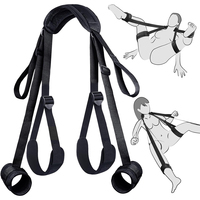 Sangle de Contrainte à Jambes Ouvertes BDSM avec Sangle de Cuisse Rembourrée pour Bondage, Jouets Sexuels en Polyester pour Homme et Femme