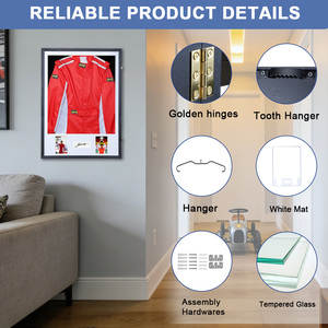 Cadre mural en <span class=keywords><strong>bois</strong></span> massif pour combinaison de <span class=keywords><strong>course</strong></span>, type boîte à ombre, avec passe-partouts photo, pour objets de collection de sport automobile - Product Image 6