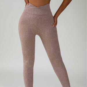 Logo personnalisé 4 pièces Yoga Fitness Sexy dos croisé soutien-gorge Shorts pantalons vêtements de sport de gymnastique séchage rapide femmes Gym Yoga ensemble - Product Image 2