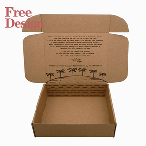 Vente en gros Boîte postale d'expédition en carton ondulé à forte dureté Boîte postale en carton imprimé personnalisé avec logo - Product Image 2