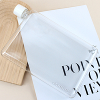 Promotion Logo personnalisé en plastique carré cahier mémo plat pas cher eau jus boisson bouteille d'alcool