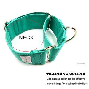 <span class=keywords><strong>Collares</strong></span> con logotipo personalizado perros Collar de entrenamiento resistente ajustable nylon 2 pulgadas de ancho collar de perro martingala grande para galgo - Product Image 3