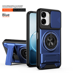 เคสกันกระแทก Lichicase แบบมีขาตั้งคู่ ดูดแม่เหล็ก สำหรับ <span class=keywords><strong>OPPO</strong></span> A6S Pro F33 F33 Pro - Product Image 5