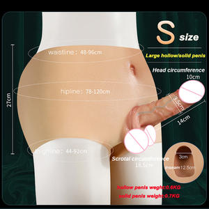 Bestseller Tragbarer <span class=keywords><strong>Dildo</strong></span>-Slip aus Silikon Weiches Penis-Spielzeug für Männer und Frauen Lesbisches Masturbations-Tool - Product Image 3