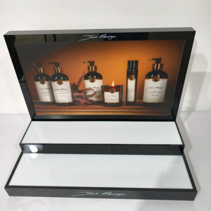 Tùy chỉnh thiết kế Acrylic cơ thể rửa truy cập hiển thị đứng nước hoa mỹ phẩm hiển thị giá vòi hoa sen Gel hiển thị đứng - Product Image 3