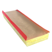Aislamiento de Fibra de Vidrio con Revestimiento de Papel Kraft, Estándar ASTM E84 UL723, para el Mercado Americano, R22 6'', A1, Ignífugo, Insonorizante