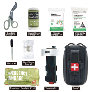 Botiquín de Primeros Auxilios Risenmed de Tela Oxford, Bolsa Táctica Molle para <span class=keywords><strong>Torniquete</strong></span>, para Viajes al Aire Libre - Product Image 1