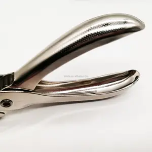 Hand Hole Punch Quality Office All Metal 3mm Round Single Hole Paper Punch Plier Hand Held Punch