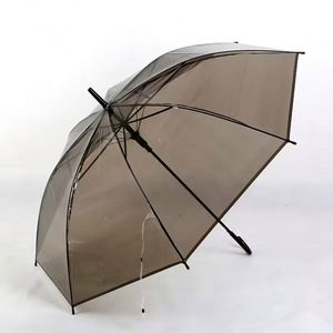 Factory Customized Logo Clear <b>Umbrellas</b> Parasol Colorful Transparent PVC <b>Umbrella</b> with Printing for Promotion - Product Image 5