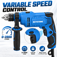 Perceuse à percussion électrique Keystone Professional Max, capacité de perçage 20 mm bois, 10 mm acier, 13 mm béton, 650 W