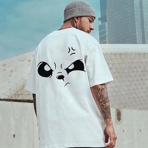 <span class=keywords><strong>T</strong></span>-shirt Hip Hop con stampa personalizzata in cotone 100% di alta qualità con Logo Vintage da uomo - Product Image 2