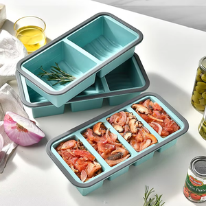 Boîte à lunch en silicone à treillis pour congélateur, couvercle de conservation des aliments frais, vente chaude, pour la conservation quotidienne des aliments - Product Image 1