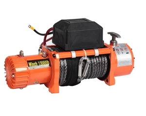 Treuil de voiture électrique 4x4, 12v, capacité de traction 10000 lbs, avec corde synthétique - Product Image 4