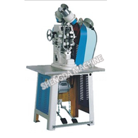 Machine à œillets pneumatique entièrement automatique, machine à œillets à double tête automatique pour chaussures