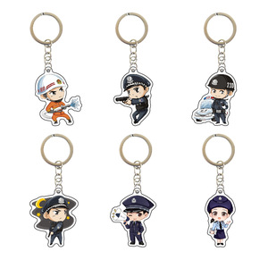 <span class=keywords><strong>Llavero</strong></span> acrílico promocional al por mayor, personalizado para <span class=keywords><strong>bombero</strong></span>, policía, colgante para bolso o coche - Product Image 1