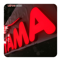 Le Mai Personnalisé 3D Acrylique Métal Caractère Shell Avec Logo Lumineux Avant Extérieur Étanche LED Canal Lettres