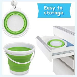 Cubo de Agua Plegable de 10L, Altamente Eficiente y Práctico, Ecológico, la Elección Ecológica para Escobas y Recogedores - Product Image 3
