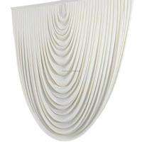 Cortina Elegante para Techo, Tela Suave de Poliéster para Decoración de Bodas, Fiestas, Salones de Banquetes, Escenarios y Eventos