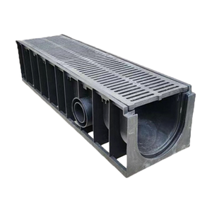 Système de drainage de pluie pour <span class=keywords><strong>caniveau</strong></span> de jardin, <span class=keywords><strong>grille</strong></span> de profil en acier inoxydable pour extérieur, couverture de canal de drainage en plastique résistant à l'eau - Product Image 3
