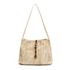 Niche Design <strong>Bag</strong> for Women 2026 New Style Trendy Fashion <strong>Bag</strong> National Style Bamboo Dark Pattern <strong>Velvet</strong> Design Shoulder <strong>Bag</strong> - Product Image 4