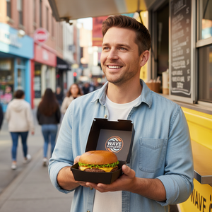 Contenedor de Papel para Hamburguesas, Envase para Comida para Llevar, Caja para Papas Fritas y Hamburguesas con mi Logotipo para Camión de Comida - Product Image 3