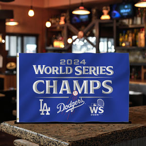 الأكثر مبيعًا لافتات مخصصة لفريق 3x5FT MLB Dodgers طباعة رقمية بوليستر أعلام - Product Image 5