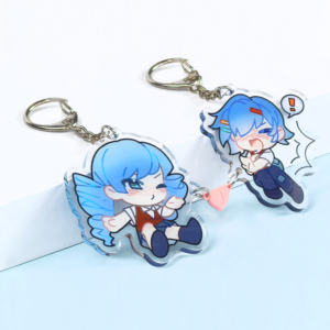 Sản xuất làm cho thiết kế của riêng bạn tùy chỉnh tình yêu trái tim vài Keychain Anime quyến rũ Keychain Epoxy Acrylic Keychain - Product Image 3