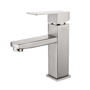 Robinet de lavabo en acier inoxydable avec siège de valve de 35 mm, mitigeur monotrou pour lavabo de salle de bain - Product Image 5