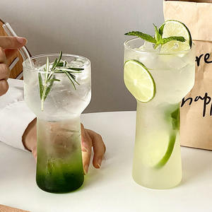 Gelas Cocktail pesta desain Flare cangkir Martin tahan panas gelas air minuman borosilikat transparan Logo kustom - Product Image 4