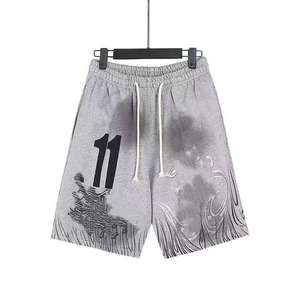 Shorts de plage décontractés en jean vintage délavé, style rétro américain, marque de mode urbaine polyvalente - Product Image 3