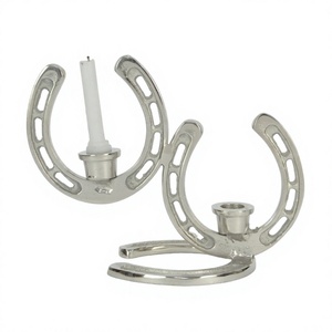 Cast Aluminium Horse Stirrup Candle Stand Hotel and Restaurants <b>Table</b> Decoration Elegant Candle Holder Lightening Best Prices - Product Image 1