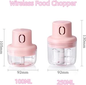 <b>Mini</b> Design Kitchen Tools Manual Garlic Crusher Fruit Meat Cutter Blender Vegetable Chopper Machine Stainless Steel Blades - Product Image 5