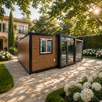 Maison préfabriquée extensible en conteneur de 20 pieds ou 40 pieds, prête à l'emploi, en acier léger, panneaux sandwich, résistante aux ouragans et aux tremblements de terre, 1 à 4 chambres