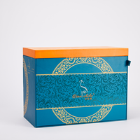 Boîte cadeau en papier de luxe à double porte avec logo imprimé personnalisé et sections divisées pour les emballages cadeaux de Noël, de la Saint-Valentin et des fêtes