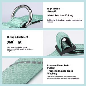 ปลอก<span class=keywords><strong>คอ</strong></span>สัตว์เลี้ยงกันหายข้ามพรมแดนพร้อมตัวอักษรสายจูงสุนัขโพลีเอสเตอร์แบบแข็ง<span class=keywords><strong>สร้อย</strong></span><span class=keywords><strong>คอ</strong></span>สุนัขเดินสบาย - Product Image 2