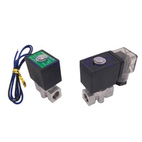 Électrovanne d'eau en acier inoxydable à 2 voies normalement fermée NC 1/8 "BSP 12 24V DC Orifice 1/1.5/2/2.5/3mm NBR SPU Ss304 Fil de vanne