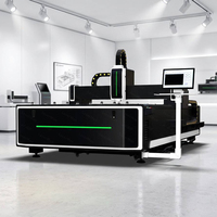 Machine de découpe laser à fibre industrielle 3kW 150x300cm de type ouvert pour la découpe de tôles de fer