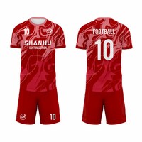 Maillot de football personnalisé, impression par sublimation, respirant, séchage rapide, polyester, vente en gros, t-shirt d'équipe, maillot de foot personnalisé