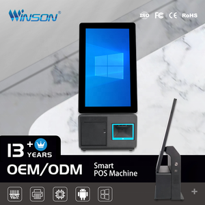Self Serve Kiosk Pos System 15.6 Inch Intelligent Touch Screen Interactive Self Service Payment for Fast Food Kiosk Restaurant