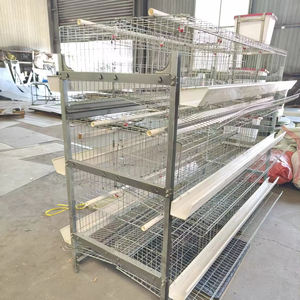 Jaula Industrial Tipo H de 4 Niveles y 4 Puertas para Baterías de Batería, 128 Aves, 1880x1100x2300mm, Equipo para Gallineros Sin Óxido Durante 7 Años - Product Image 1