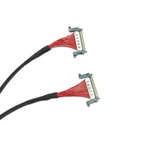 Kabel Konverter LVDS Kustom SMX untuk Laptop, TV, 30-Pin 2-Kanal 8-Bit, Fleksibel PVC Tembaga, Layar LCD Elektronik, IP68