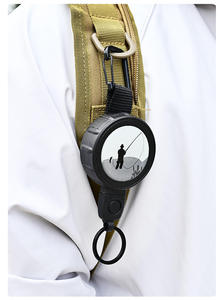 High Quality 2M Fiber Rope Retractable Customized Design Multifunction Heavy Duty Anti-Lost Keychain Badge Holder ABS Accessory - Product Image 6
