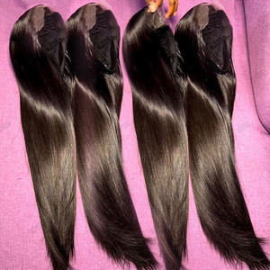 HD 레이스 가발 인모 250 밀도, 30 인치 긴 가발 인모 레이스 프론트 가발 스트레이트, 원시 브라질 인모 가발 접착제 없음 - Product Image 4