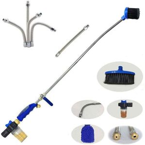 Lavadora de alta presión Varita Boquilla de chorro Lavadora Expandible Jardín Spray Manguera de agua Boquilla Herramienta de limpieza de vidrio Espuma Lavado de ventanas de automóviles - Product Image 1