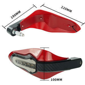 Motorcycle Modified Hand Guards Red Led <b>Turn</b> Signal Universal <b>Off</b> Road 190x220mm - Product Image 1