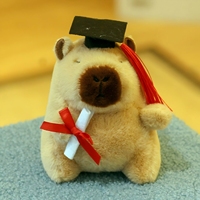 Capybara Pluche Knuffel Speelgoed Schattig Klein Hangertje Sleutelhanger Tas Charm Grensoverschrijdend Figuurtje voor 14 jaar en ouder Unisex Cadeau Groothandel