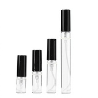Botella de Vidrio Cilíndrica de 2ml, 5ml, 10ml para Muestras de Perfume con Tapa de Rosca