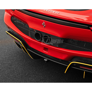 Diffuseur arrière en fibre de carbone sèche complète pour Ferrari 296 GTB & GTS 2021 2022 2023 2024 2025 2026 - Product Image 3