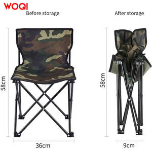 ชุดโต๊ะและเก้าอี้พับได้ Woqi สำหรับตั้งแคมป์ 4 ที่นั่ง พกพาสะดวกสำหรับปิกนิก บาร์บีคิว เฟอร์นิเจอร์กลางแจ้ง สีเขียวทหาร ทำจากไนลอน - Product Image 3